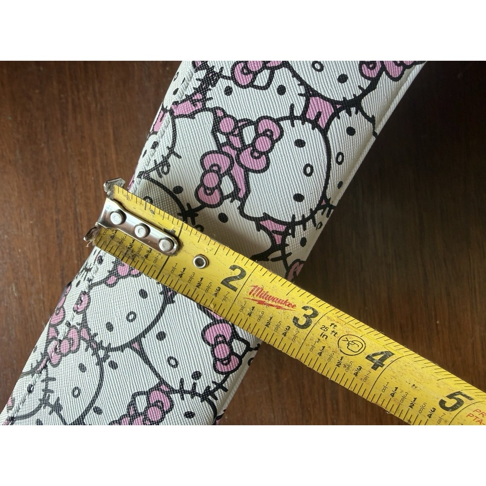 HELLO KITTY Impressions Vanity Cosmetic Pouch NWT White With Bows - Picture 8 of 10
